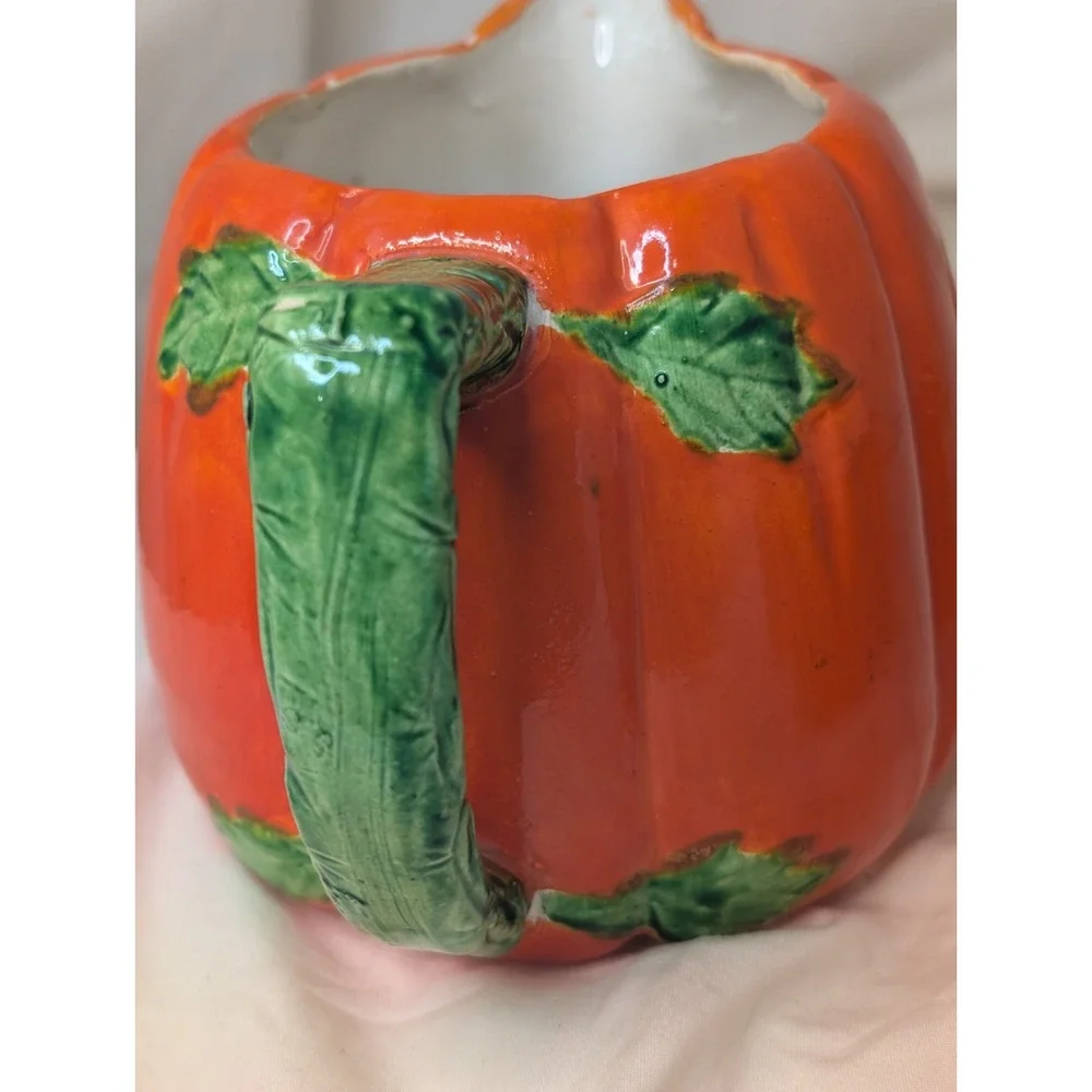 Trompe l'Oeil Hollywood Regency Tomato Pitcher And 4‎ Cups 1940s Boho Chic